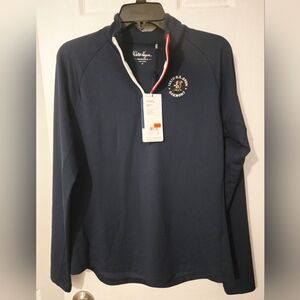 Walter Hagen Navy Women's Quarter-Zip Pullover Size M